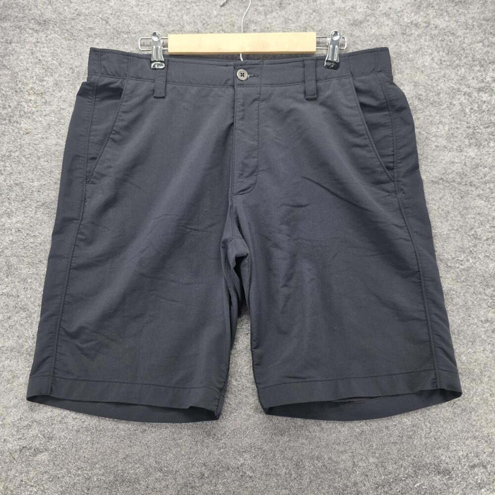 Under Armour Shorts Mens 36 Waist Gray Chino Microfiber Pockets 11 Inseam